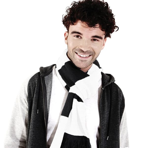 Beechfield Varsity Unisex Winter Scarf (Double Layer Knit)