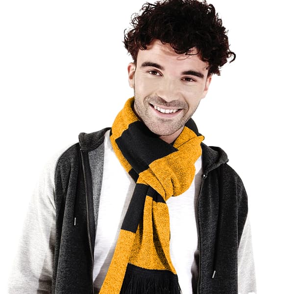 Beechfield Varsity Unisex Winter Scarf (Double Layer Knit)