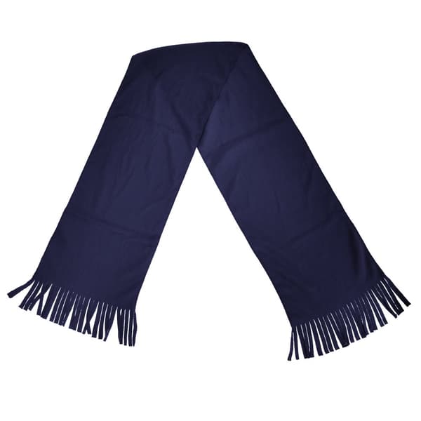 Result Adults Unisex Active Fleece Winter Tassel Scarf Navy Blue One Size