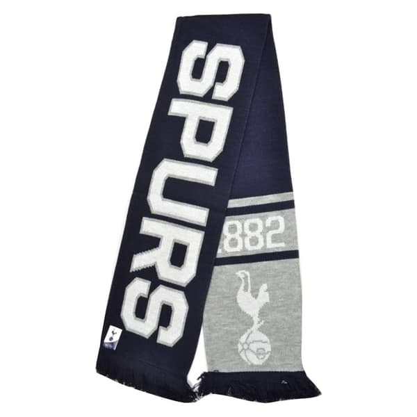 Tottenham Hotspur FC Official Football Jacquard Nero Scarf
