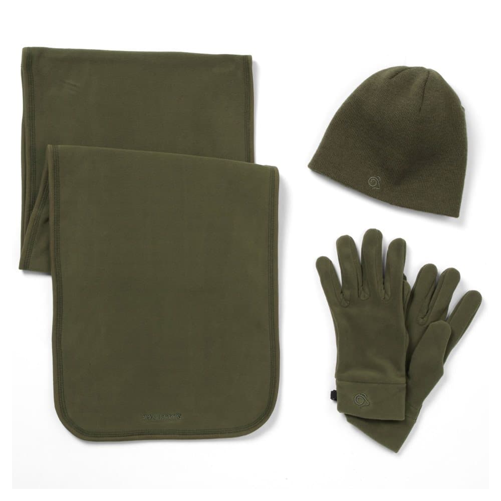 Craghoppers Vuxna Unisex Essentials II Fleece-hatt, halsduk och handskar