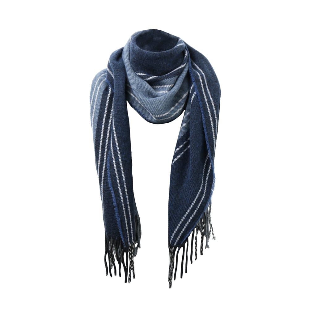 Asquith & Fox Mens Stripe Fringed Scarf