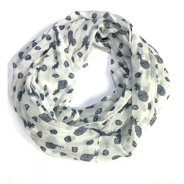 Fox - Tubscarf QFY1801-03WB Ananas Vit One Size
