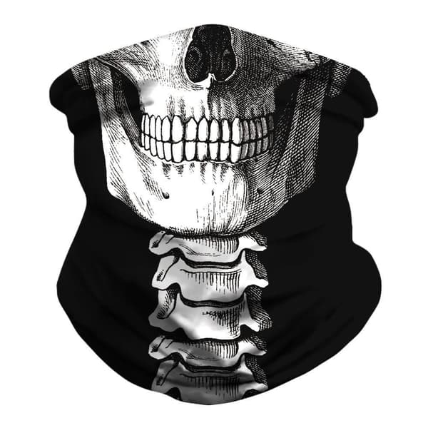Skull Bandana - Snygg Multifunktionell Scarf grå One-size
