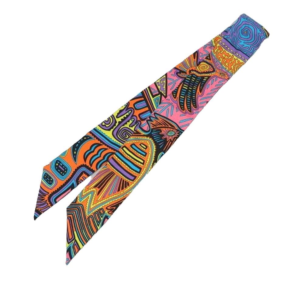 Hermes Printed Twilly Silk Scarf Multi