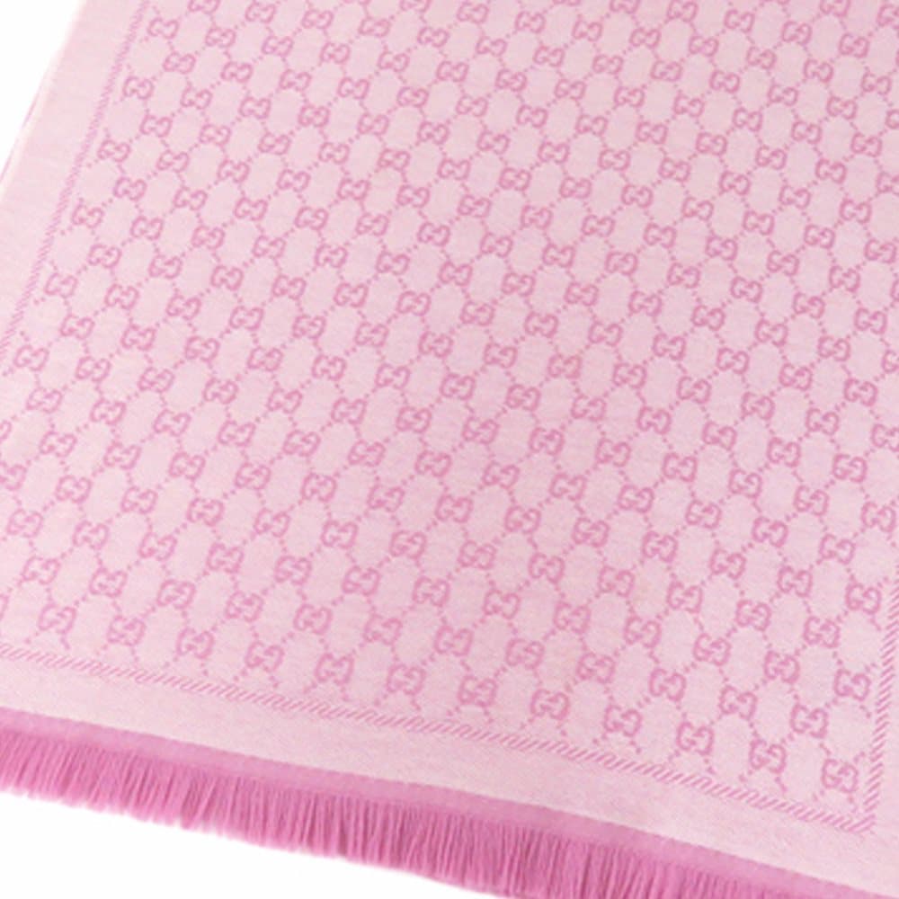 Gucci GG Wool Scarf Pink
