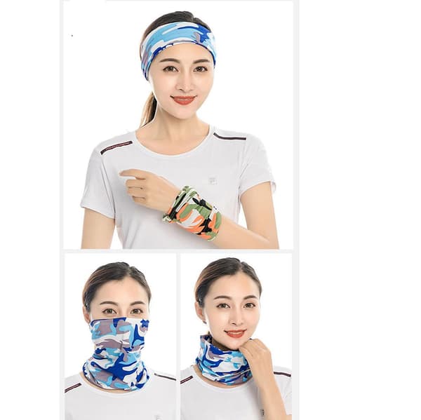 Stilren Milit�r Halsduk, Ansiktsmask, Pannband