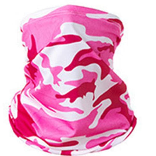 Stilren Milit�r Halsduk, Ansiktsmask, Pannband Rosa Rosa