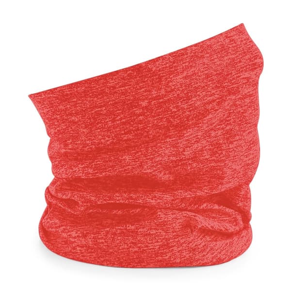 Beechfield Unisex Morf Spacer Marl halsvarmer til voksne Coral One Size