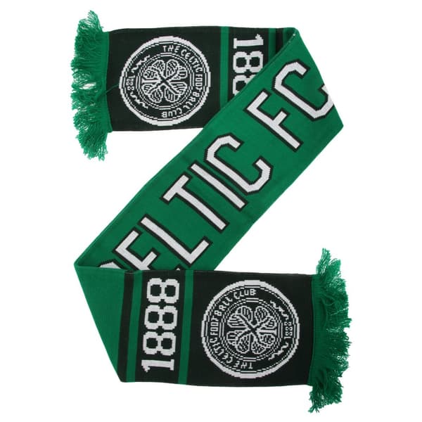 Celtic FC Officiell Nero stickad fotbollsskärm för supportrar halsduk Green/Black One Size Celtic FC Officiell Nero stickad fotbollsskärm för supportrar halsduk Green/Black One Size