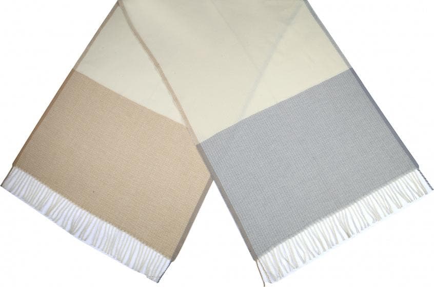 halsduk Vakken damer 180 x 65 cm polyester blå/grå/brun