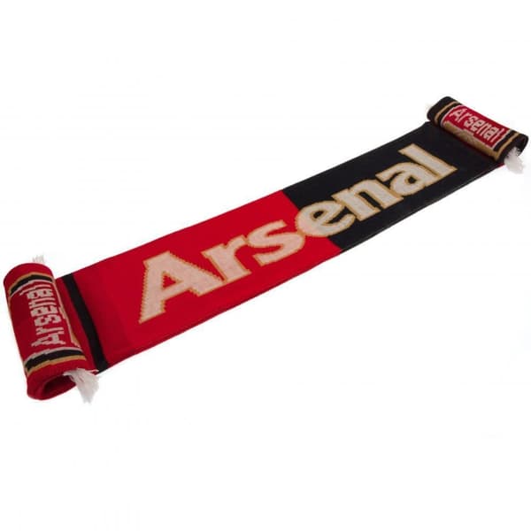 Arsenal FC Two Tone Winter Scarf Red/Black One Size