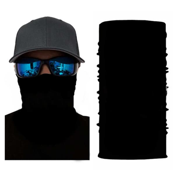 Monitoiminen tubscarf huivi kasvonaamio bandana musta