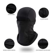 Balaclava / hjelmhætte vindtæt Lycra Sort