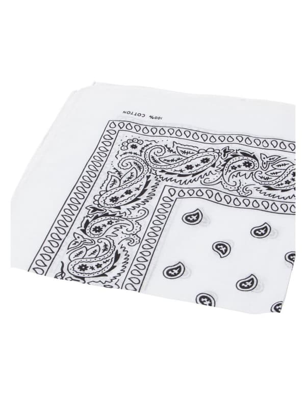 Paisley Bandana flertal färger Vit