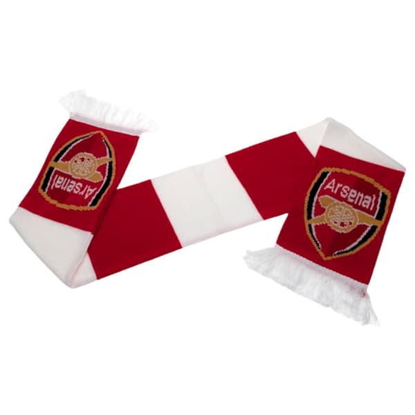 Arsenal FC Bar Scar Stickad Jacquard vinterhalsduk Red/White One Size