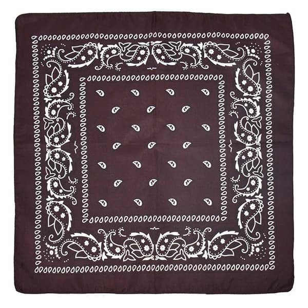 Bandana huivi huivi nuuska kangas paisley kuvio ruskea
