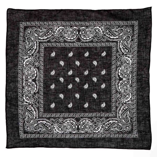 Bandana, mønstret - Svart