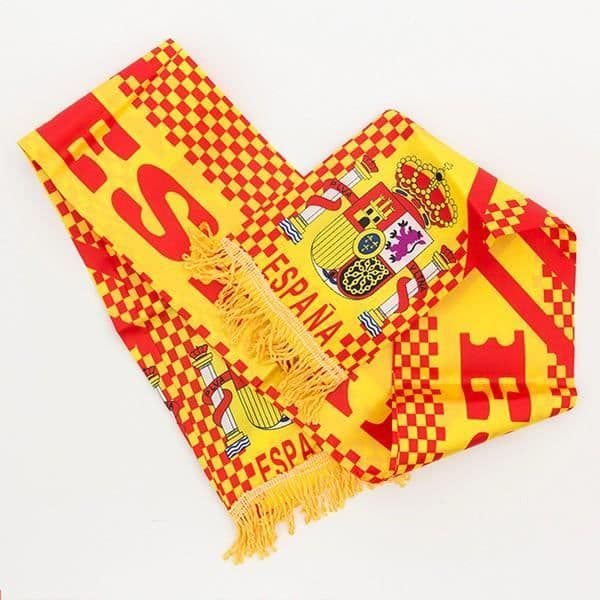 Fotbollssjal - Spanien - Gul - Unisex - Vuxen - Presentscarf