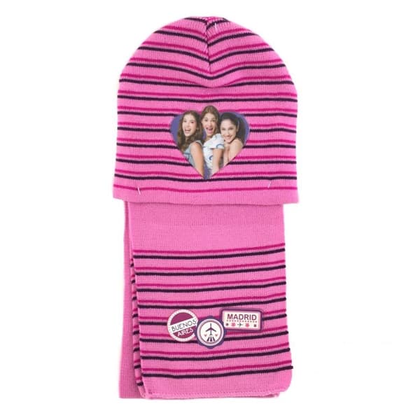 Disney Violetta Vinterset Mössa Halsduk, rosa
