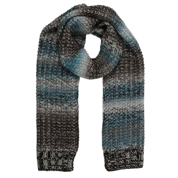 Regatta Womens/Ladies Frosty Knitted Scarf Teal/Black One Size