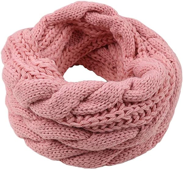 Stickad Tubhalsduk Rosa