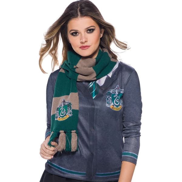 Harry Potter Deluxe Slytherin Scarf Green/Grey One Size