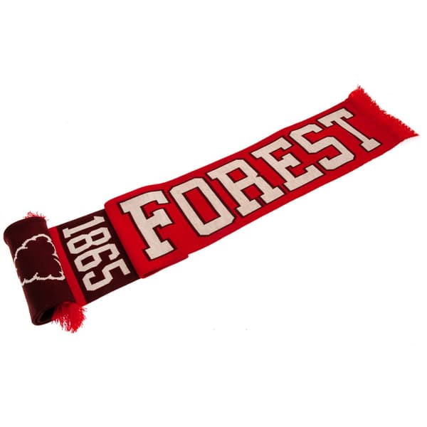 Nottingham Forest FC Scarf Red/White/Brown One Size
