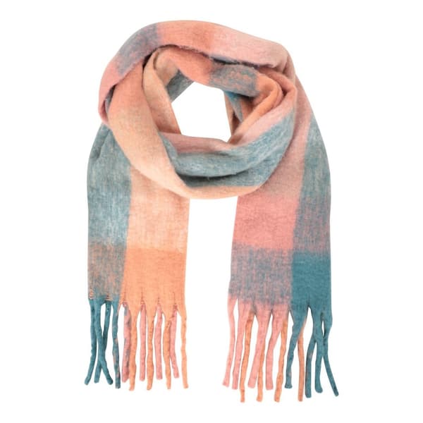 Mountain Warehouse Unisex Adult Colour Block Winter Scarf Pink/Blue One Size