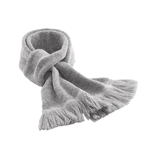 Beechfield Unisex Adult Classic Knitted Winter Scarf Heather Grey One Size