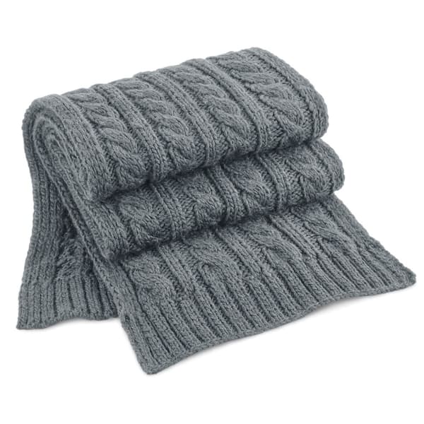 Beechfield Unisex Adult Cable Knit Melange Scarf