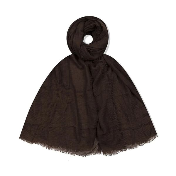 Fox - Scarf GZW2302-01WJ Enfärgad Mörkbrun One Size