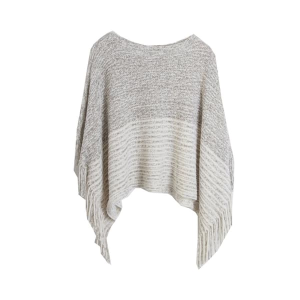INF Tyylikäs neulottu huivi Poncho Cape