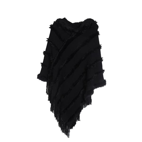 INF Elegant strikket sjal Poncho Cape