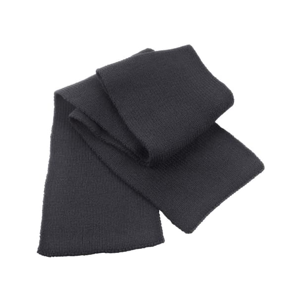 Result Winter Essentials Classic Knitted Heavy Scarf Charcoal One Size