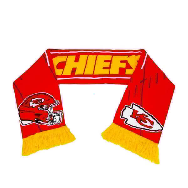 Kansas City Chiefs Jacquard Winter Scarf Red/Gold/White One Size