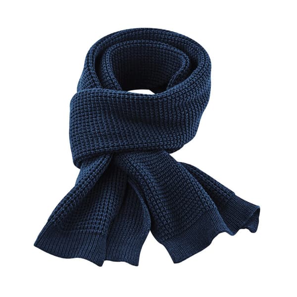 Beechfield Unisex Adult Classic Waffle Knitted Scarf