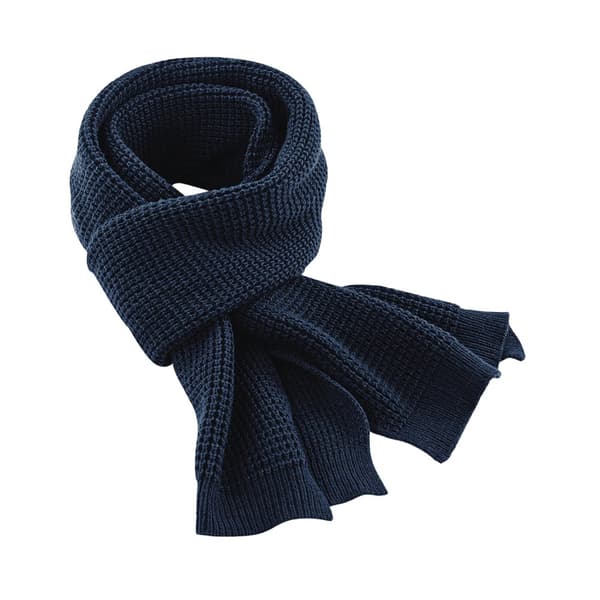 Beechfield Unisex Adult Classic Waffle Knitted Scarf