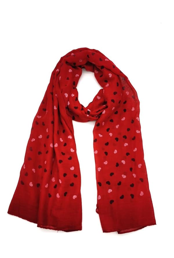 M&P - Scarf G08-55/G08-56 108-56 Små hjärtan