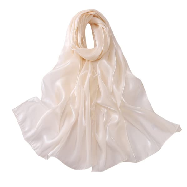 INF Elegant organza tørklæde kaffe