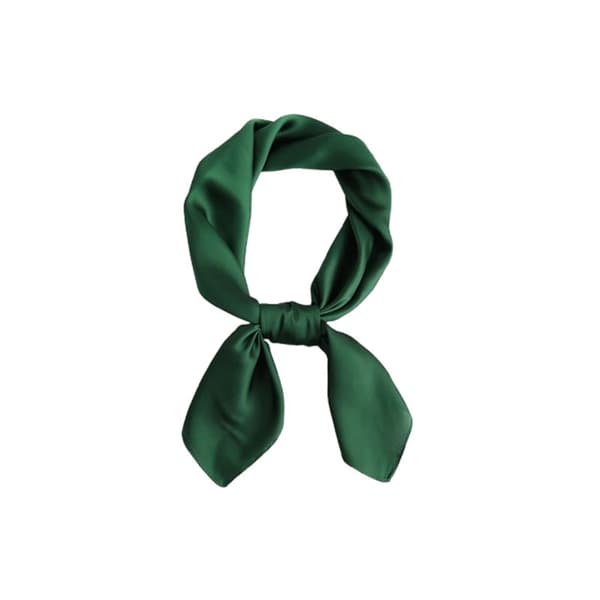 INF Elegant Sidenscarf i Djupgrönt - Lätt och Mjuk 0
