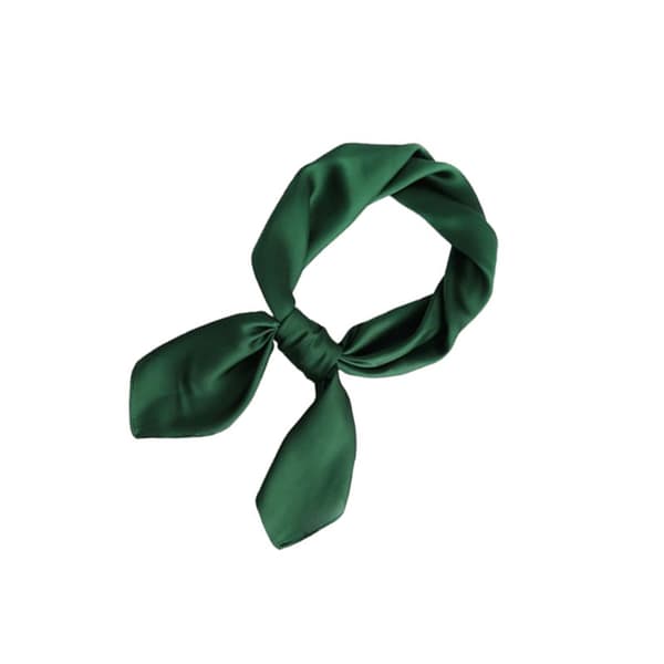 INF Elegant Sidenscarf i Djupgrönt - Lätt och Mjuk 0