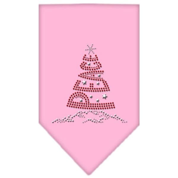 Mirage djurprodukter - 67-25-10 SMLPK - Mirage Peace Tree Dog Bandana, ljusrosa, storlek S