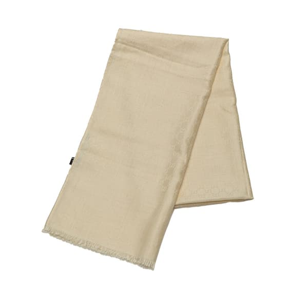 Pre-owned Gucci Wool Scarf Brown