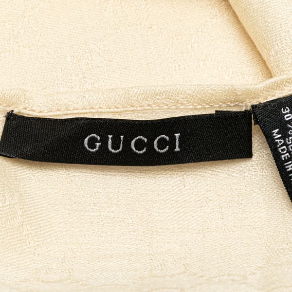 Pre-owned Gucci Wool Scarf Brown