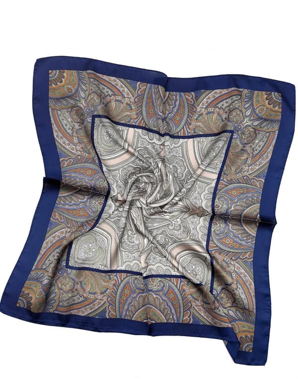 M&P - Scarf 70SF79 703-79 Kvadratisk, Paisleyaktig