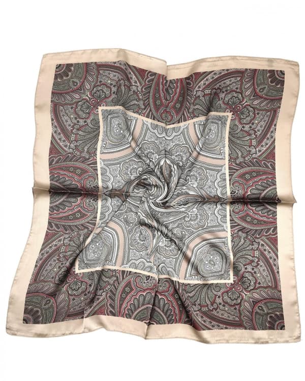 M&P - Scarf 70SF79 703-79 Kvadratisk, Paisleyaktig