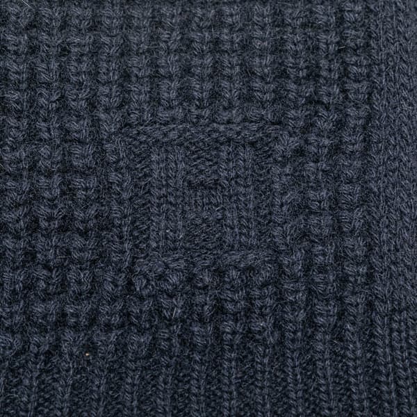 Pre-owned Hermès Cashmere Knit Scarf Blue