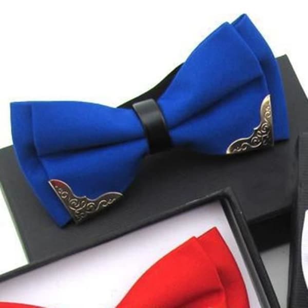 Herrmode Klassisk Pre-Tie fluga Polyester Halsband Högtidlig klänning BANDANA - FOULARD - SLIPS - SCARF - fluga