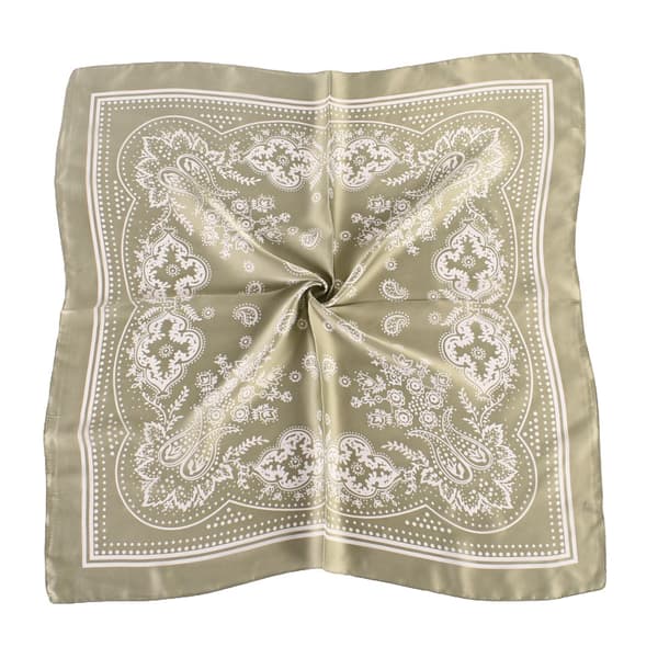 INF Elegant Paisley Sidenscarf - 70x70cm